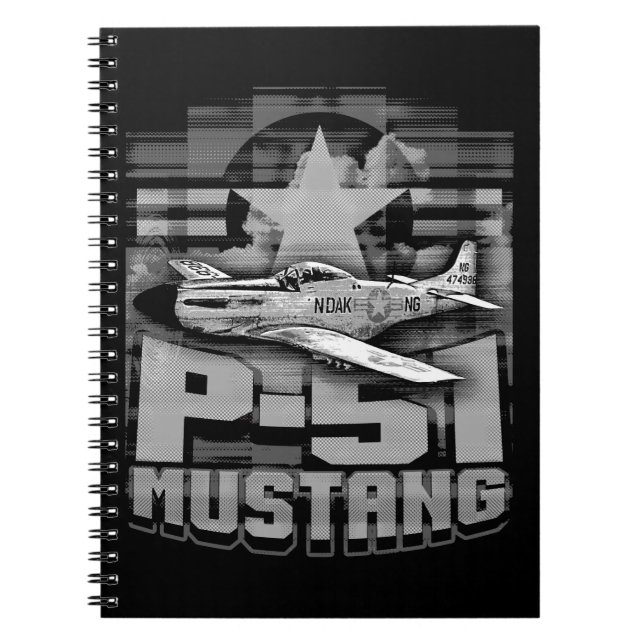 Caderno Espiral P-51 Mustang (Frente)