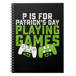 Caderno Espiral P É Para Jogar Jogos Jogador De Jogos Dia De São P