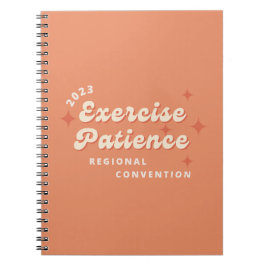 Caderno Espiral Paciência do Exercício | Convenção Regional de 202