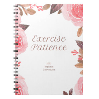 Caderno Espiral Paciência do Exercício | Convenção Regional de 202
