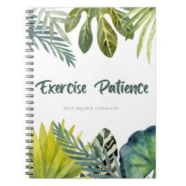 Caderno Espiral Paciência do Exercício | Convenção Regional de 202