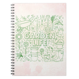 Caderno Espiral Pacote de Jardim