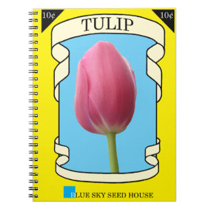 Caderno Espiral Pacote de Semente de Tulip