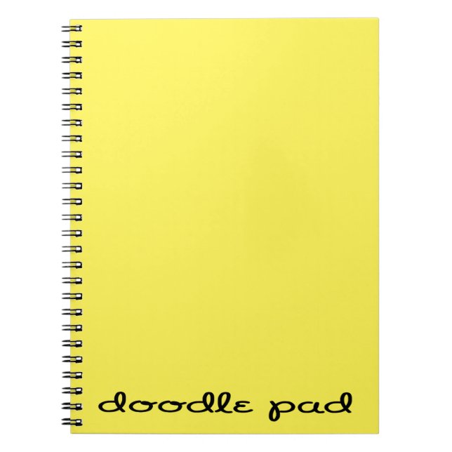 Caderno Espiral Pad Amarelo de Portas (Frente)