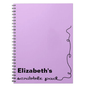 Caderno Espiral Pad de Escrivação Roxo Personalizado