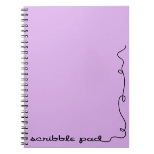 Caderno Espiral Pad Roxo Escrivado