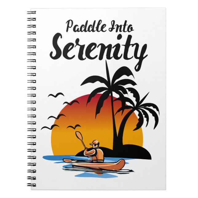 Caderno Espiral Paddle Em Serenidade (Frente)