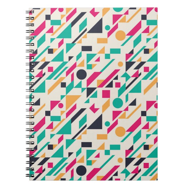 Caderno Espiral padrão Abstrato 3 (Frente)