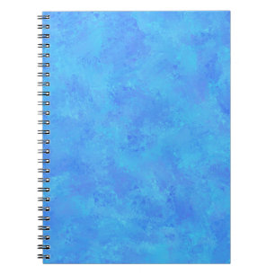 Caderno Espiral Padrão Abstrato Azul