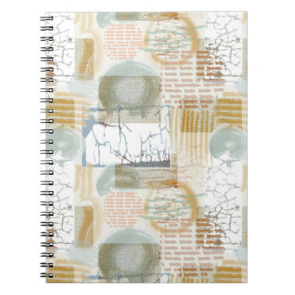 Caderno Espiral Padrão Abstrato Moderno