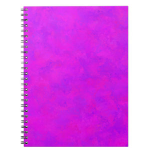 Caderno Espiral Padrão Abstrato Rosa Roxo