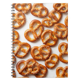 Caderno Espiral Padrão Alemão de Pretzels