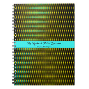 Caderno Espiral Padrão Azul