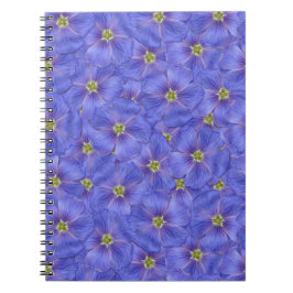 Caderno Espiral Padrão Azul de Linho Invisível