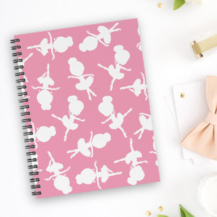 Caderno Espiral Padrão Ballerina, Meninas Balés, Dança Balé