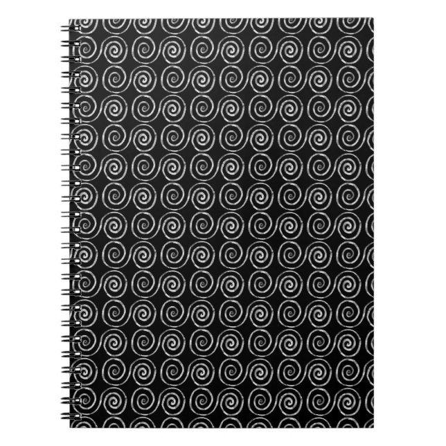 Caderno Espiral Padrão Celta de Espiral Dupla (Frente)