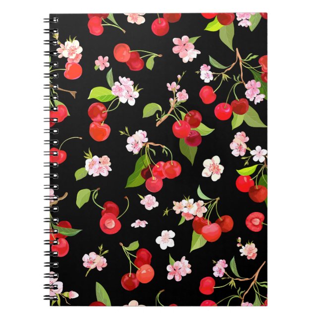 Caderno Espiral Padrão Cherry 2 (Frente)