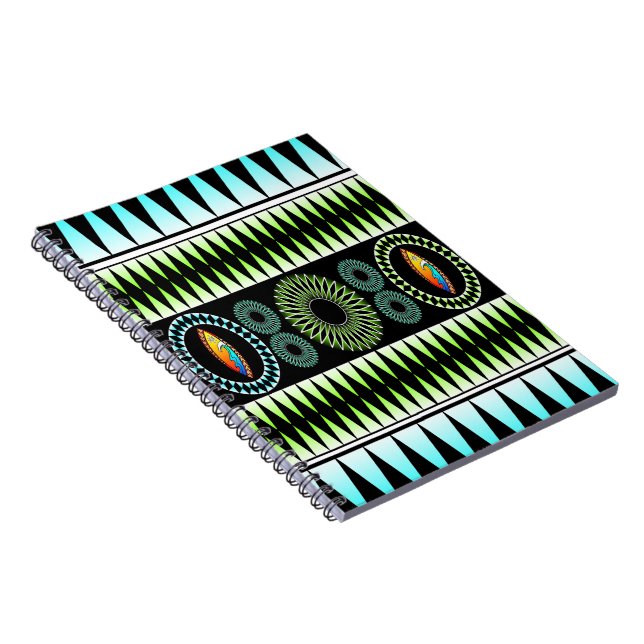 Caderno Espiral Padrão Chevron (Lado Direito)