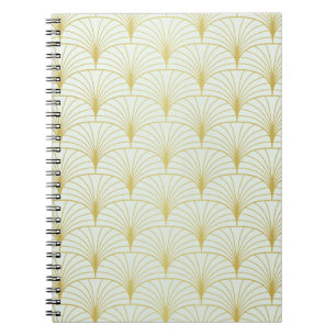 Caderno Espiral Padrão Clássico de Deco sem Olhos. Styli Geométric