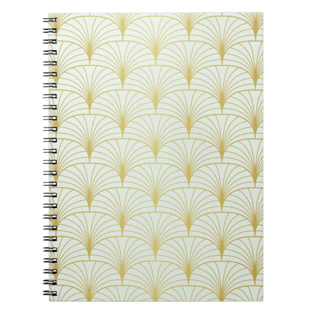 Caderno Espiral Padrão Clássico de Deco sem Olhos. Styli Geométric (Frente)