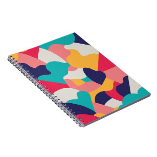 Caderno Espiral Padrão colorido