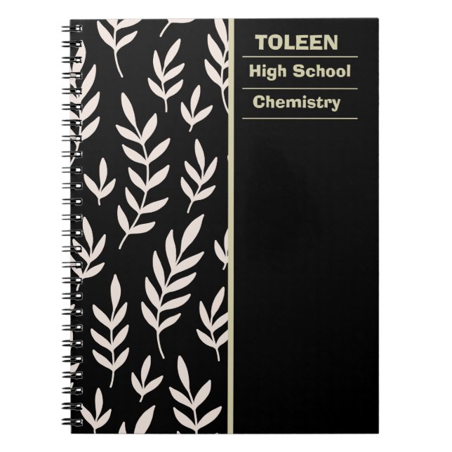 Caderno Espiral Padrão Colorido Personalizado (Frente)