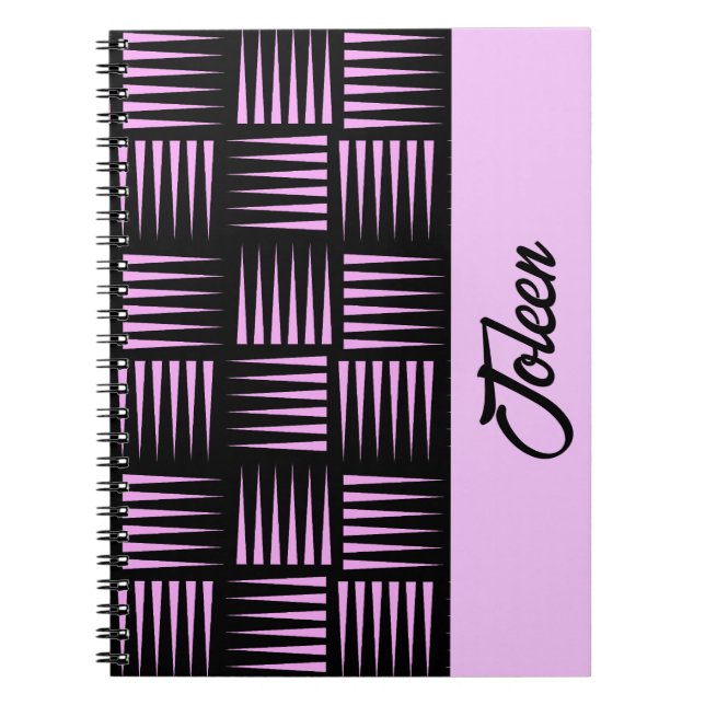 Caderno Espiral Padrão Colorido Personalizado (Frente)