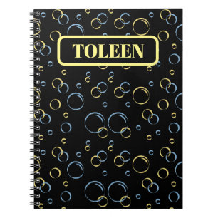 Caderno Espiral Padrão Colorido Personalizado