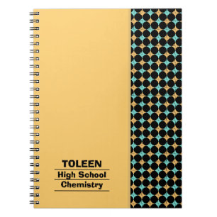 Caderno Espiral Padrão Colorido Personalizado