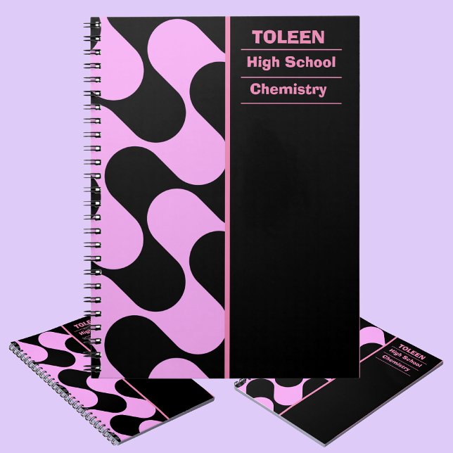 Caderno Espiral Padrão Colorido Personalizado (Criador carregado)