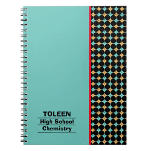 Caderno Espiral Padrão Colorido Personalizado