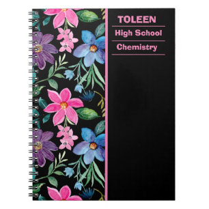 Caderno Espiral Padrão Colorido Personalizado