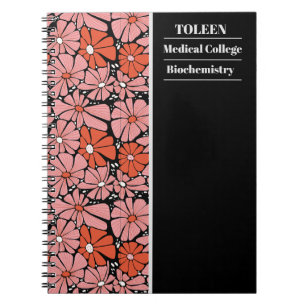 Caderno Espiral Padrão Colorido Personalizado