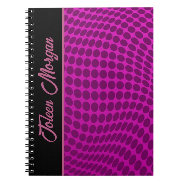 Caderno Espiral Padrão Colorido Personalizado (Frente)
