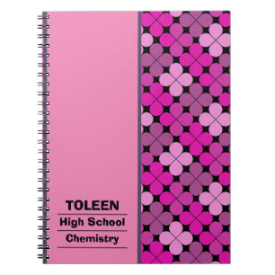 Caderno Espiral Padrão Colorido Personalizado