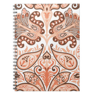 Caderno Espiral Padrão colorido uniforme de vinheta em estilo pais