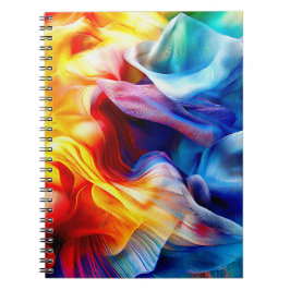 Caderno Espiral Padrão Colorido Vibrante