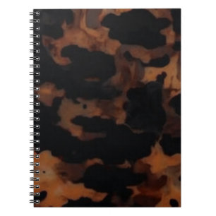 Caderno Espiral Padrão contínuo de casco de tartaruga, elegante ca
