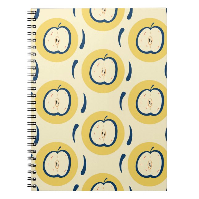 Caderno Espiral Padrão da Apple Vintage: Wallpaper clássico (Frente)