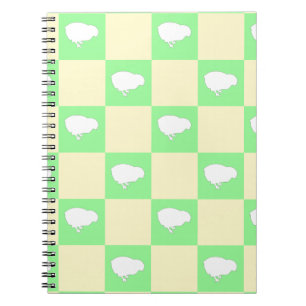 Caderno Espiral Padrão da Desktop Board páscoa com Motif de Pintin