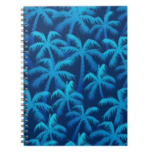 Caderno Espiral Padrão da palmeira