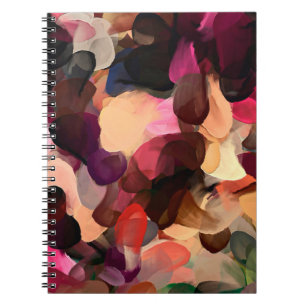 Caderno Espiral Padrão de abstrato de arte digital. Desenho manual