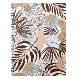 Caderno Espiral Padrão de abstrato sem costura no fundo branco
