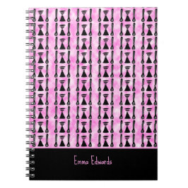 Caderno Espiral Padrão de Arte Étnico, Africano