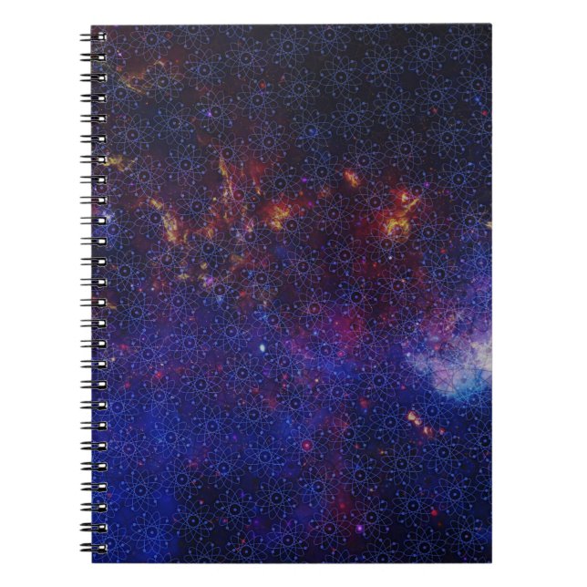 Caderno Espiral Padrão de Átomo (Frente)