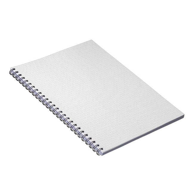 Caderno Espiral Padrão de Azulejo Geométrico Cinza Claro (Lado Direito)