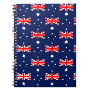 Caderno Espiral Padrão de bandeira da Austrália