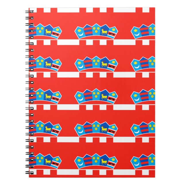 Caderno Espiral Padrão de bandeira da Croácia (Frente)