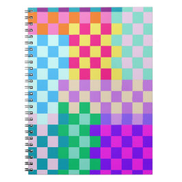 Caderno Espiral Padrão de blocos retrorreflectores | Diário para n