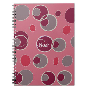 Caderno Espiral Padrão de Bolha Retroativa